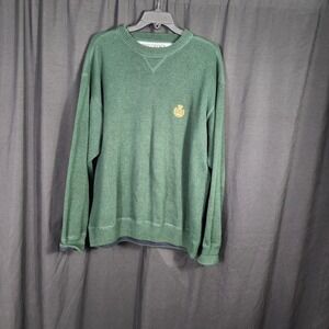 Vintage Ivy Crew Classics Men's Green Crew Neck Long Sleeve Sweater L tight knit